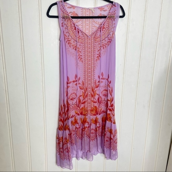 Anthropologie Wisteria Silk Dress 171 - Picture 5 of 12